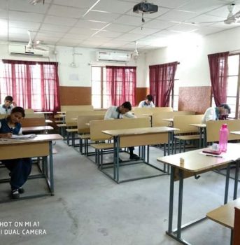 Students are taking their exam